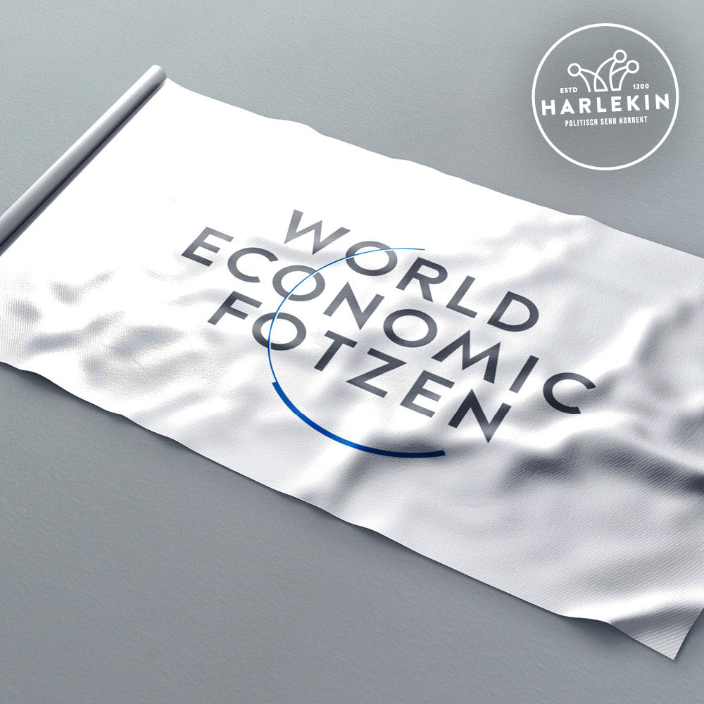 FLAGGE / SCHWENKFAHNE • KLAUS & DAS WEF: WORLD ECONOMIC FOTZEN