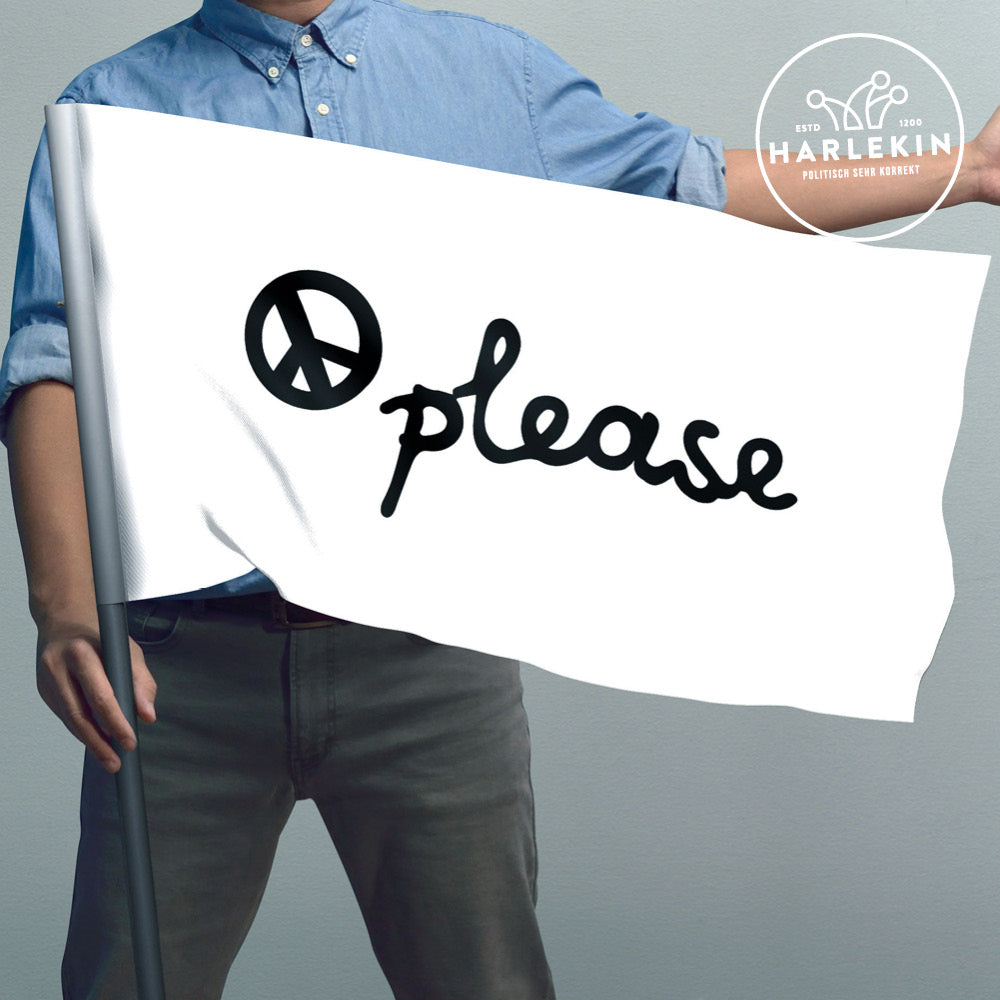 FLAGGE / SCHWENKFAHNE • PEACE PLEASE