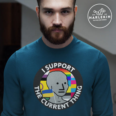 SWEATER BUBEN • GRATISMUT: I SUPPORT THE CURRENT THING