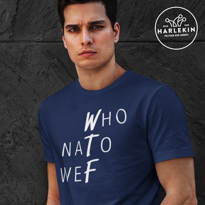 DIE MÖHRE: GRÜNZEUG ORGANIC SHIRT BUBEN • NATO, WHO, WEF, WTF