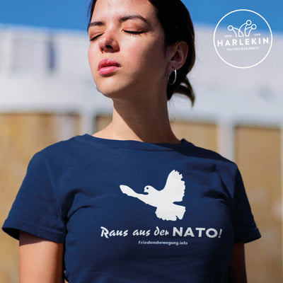 FRIEDENSBEWEGUNG.INFO ORGANIC SHIRT MÄDELS • RAUS AUS DER NATO