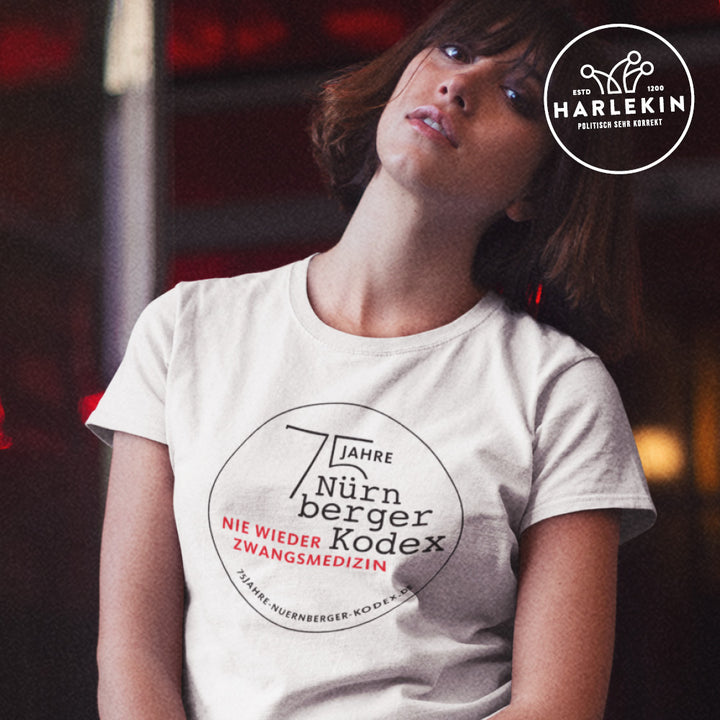 ORGANIC SHIRT MÄDELS • 75 JAHRE NÜRNBERGER KODEX / LOGO - HELL
