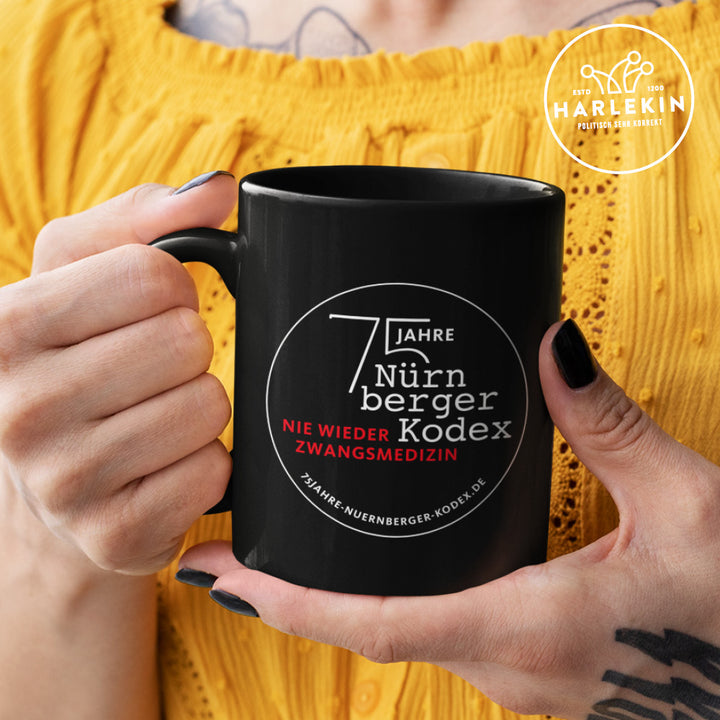 TASSE • 75 JAHRE NÜRNBERGER KODEX / LOGO - DUNKEL
