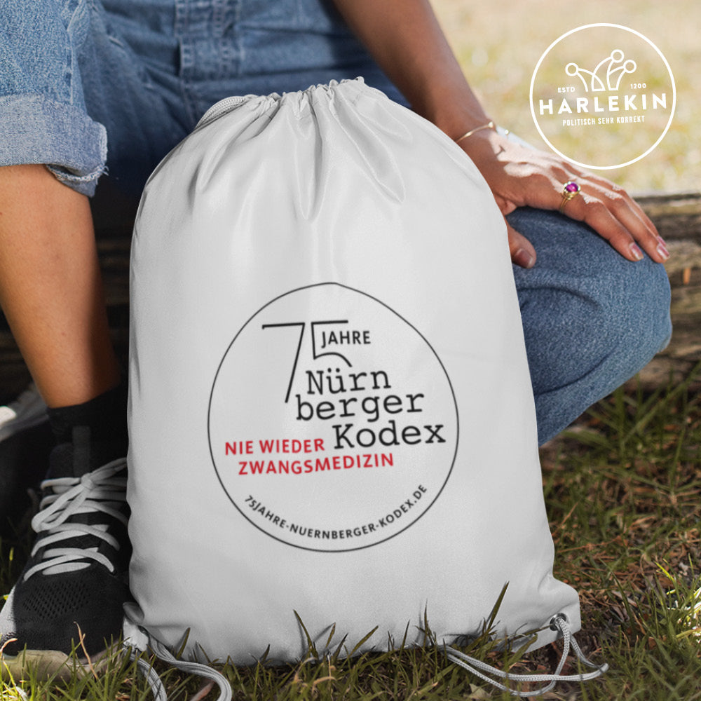 TURNBEUTEL • 75 JAHRE NÜRNBERGER KODEX / LOGO - HELL