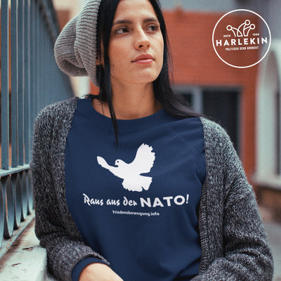 FRIEDENSBEWEGUNG.INFO SWEATER MÄDELS • RAUS AUS DER NATO