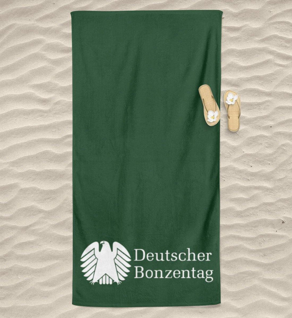ADBUSTING & GUERILLA BEACH TOWEL / STRANDTUCH • DEUTSCHER BONZENTAG - DUNKEL-HARLEKINSHOP