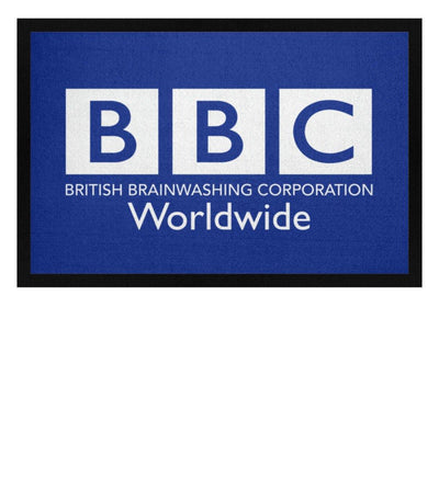 ADBUSTING & GUERILLA FUSSMATTE • BBC BRAINFUCK-HARLEKINSHOP