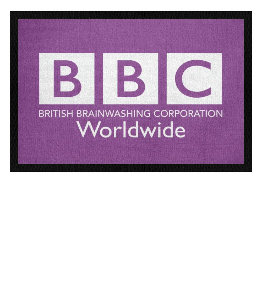 ADBUSTING & GUERILLA FUSSMATTE • BBC BRAINFUCK-HARLEKINSHOP