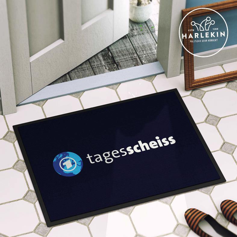 ADBUSTING & GUERILLA FUSSMATTE • TAGESSCHEISS-HARLEKINSHOP
