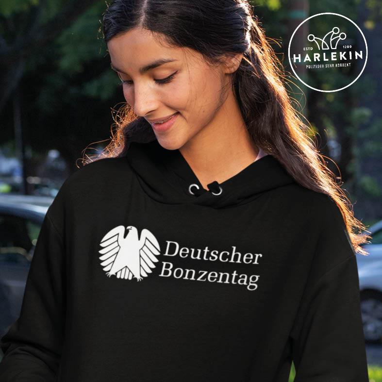 ADBUSTING & GUERILLA HOODIE MÄDELS • DEUTSCHER BONZENTAG - DUNKEL-HARLEKINSHOP