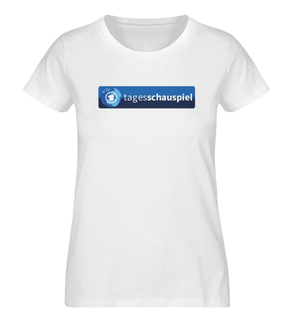 ADBUSTING & GUERILLA ORGANIC SHIRT MÄDELS • TAGESSCHAUSPIEL LOGO-HARLEKINSHOP