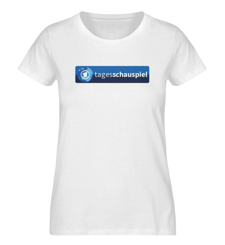 ADBUSTING & GUERILLA ORGANIC SHIRT MÄDELS • TAGESSCHAUSPIEL LOGO-HARLEKINSHOP