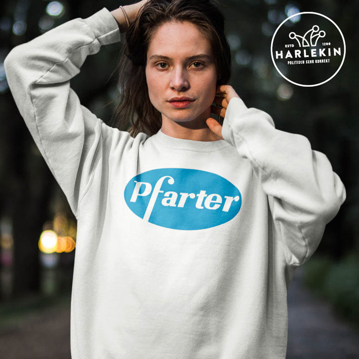 ADBUSTING & GUERILLA ORGANIC SWEATER MÄDELS • PFIZER PFARTER-HARLEKINSHOP