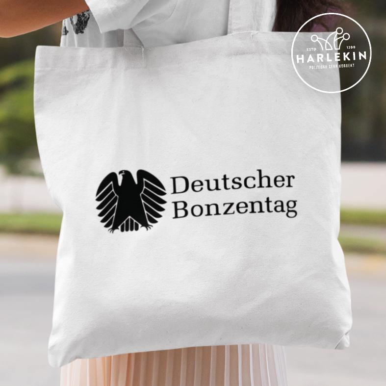 ADBUSTING & GUERILLA STOFFTASCHE • DEUTSCHER BONZENTAG - HELL-HARLEKINSHOP