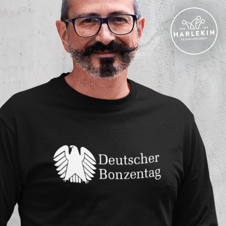 ADBUSTING & GUERILLA SWEATER BUBEN • DEUTSCHER BONZENTAG - DUNKEL-HARLEKINSHOP