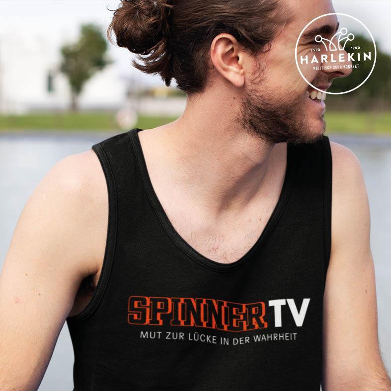 ADBUSTING & GUERILLA TANK TOP BUBEN • SPINNER TV - DUNKEL-HARLEKINSHOP