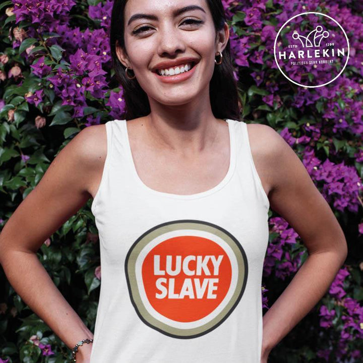 ADBUSTING & GUERILLA TANK TOP MÄDELS • LUCKY SLAVE-HARLEKINSHOP