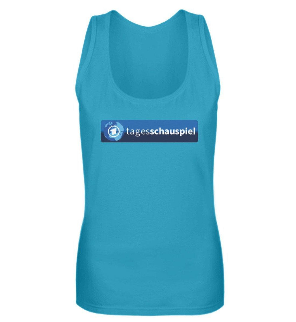 ADBUSTING & GUERILLA TANK TOP MÄDELS • TAGESSCHAUSPIEL LOGO-HARLEKINSHOP