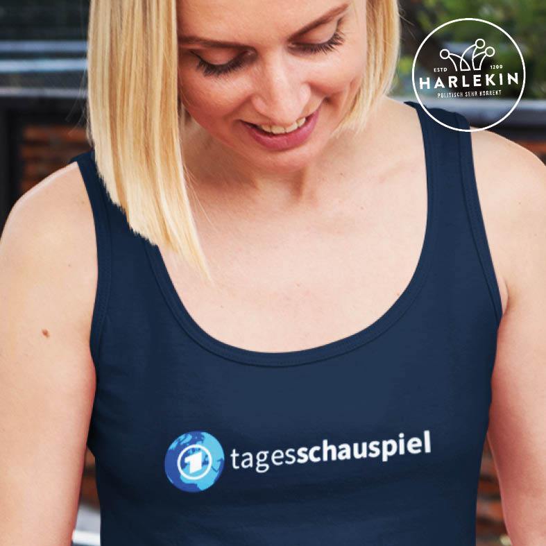 ADBUSTING & GUERILLA TANK TOP MÄDELS • TAGESSCHAUSPIEL-HARLEKINSHOP