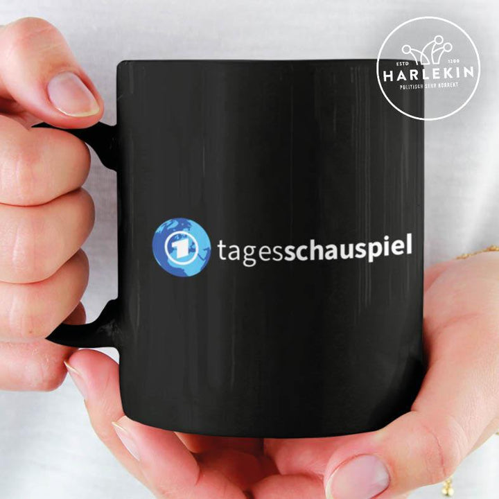 ADBUSTING & GUERILLA TASSE • TAGESSCHAUSPIEL-HARLEKINSHOP