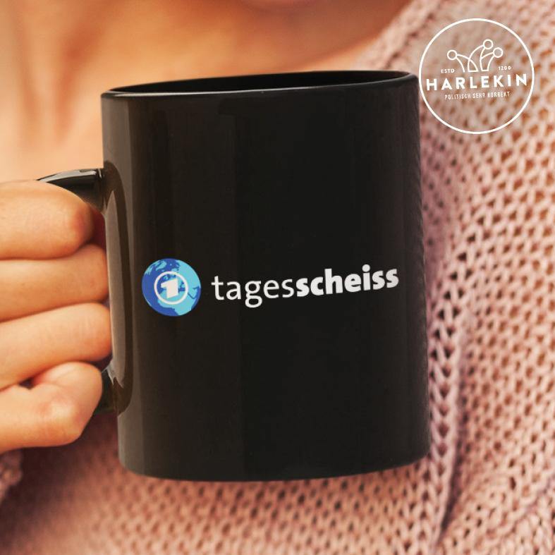 ADBUSTING & GUERILLA TASSE • TAGESSCHEISS-HARLEKINSHOP