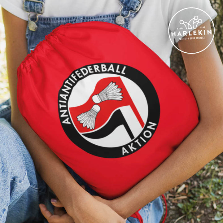 ADBUSTING & GUERILLA TURNBEUTEL • ANTIANTIFEDERBALL-AKTION-HARLEKINSHOP