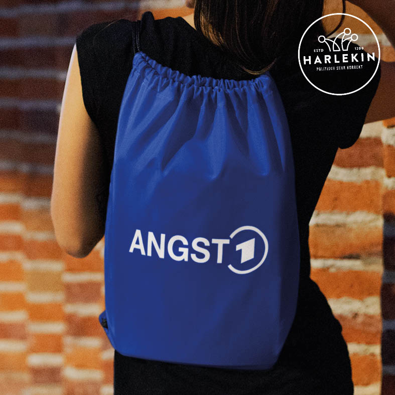 ADBUSTING & GUERILLA TURNBEUTEL • ARD ANGST-HARLEKINSHOP