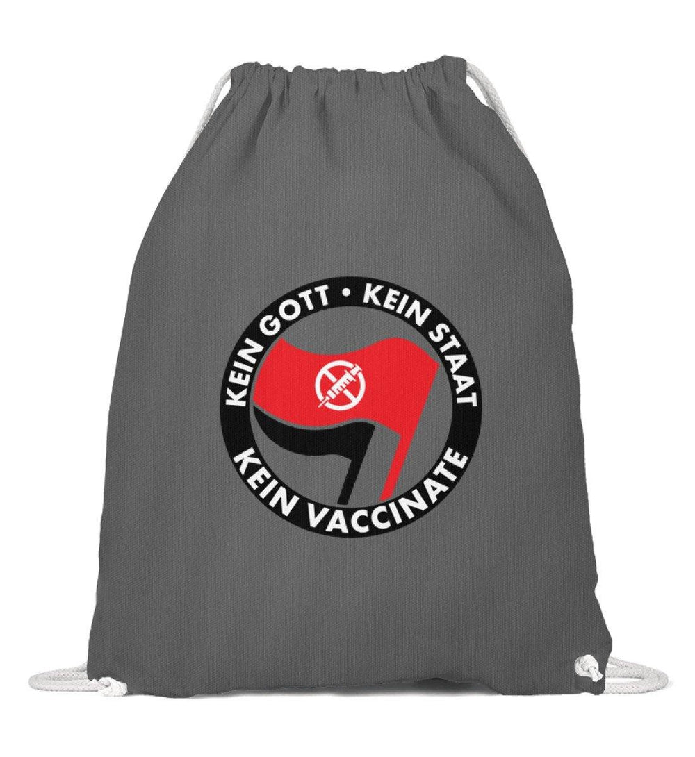 ADBUSTING & GUERILLA TURNBEUTEL • KEIN GOTT KEIN STAAT KEIN VACCINATE-HARLEKINSHOP