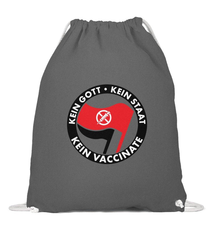 ADBUSTING & GUERILLA TURNBEUTEL • KEIN GOTT KEIN STAAT KEIN VACCINATE-HARLEKINSHOP