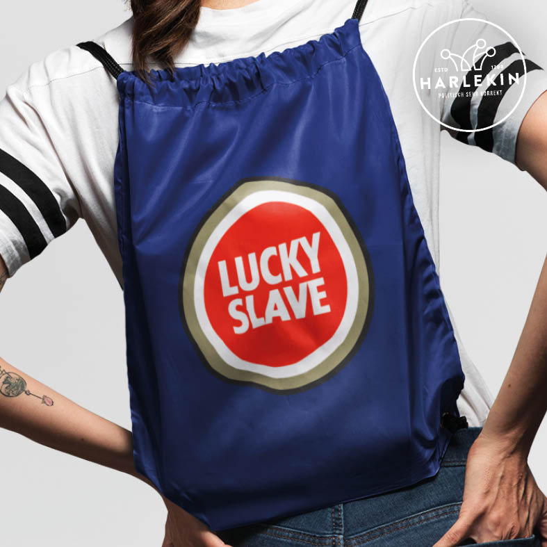 ADBUSTING & GUERILLA TURNBEUTEL • LUCKY SLAVE-HARLEKINSHOP