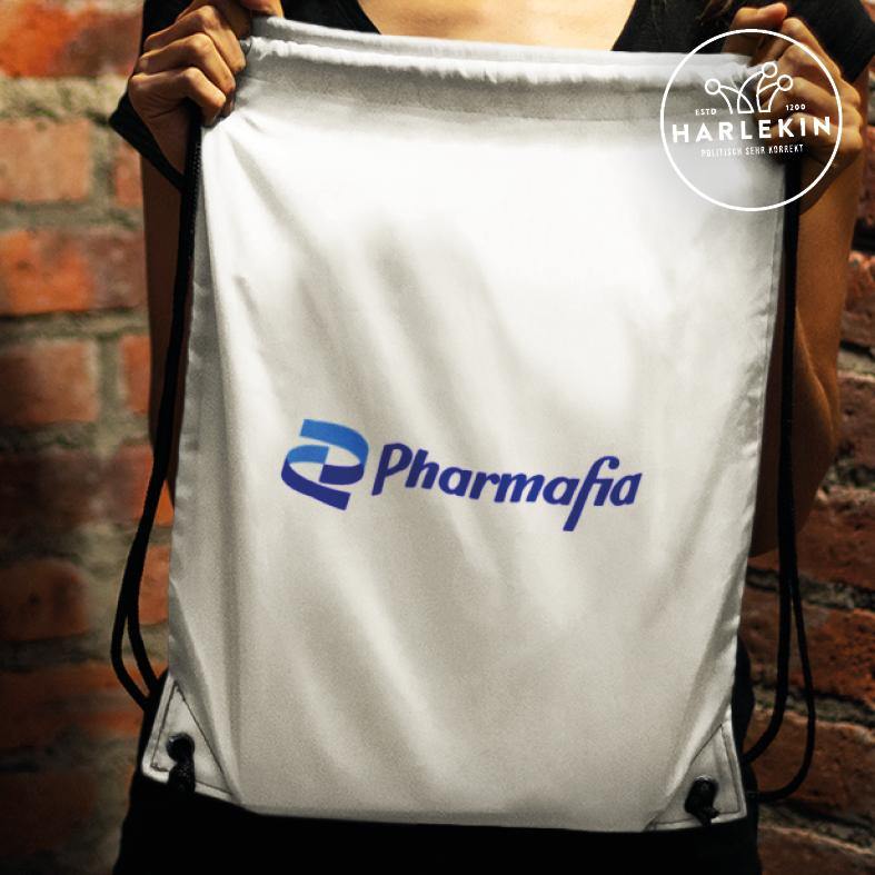 ADBUSTING & GUERILLA TURNBEUTEL • PFIZER PHARMAFIA-HARLEKINSHOP