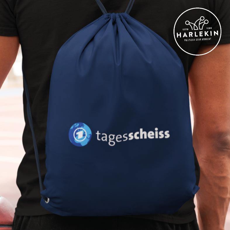 ADBUSTING & GUERILLA TURNBEUTEL • TAGESSCHEISS-HARLEKINSHOP