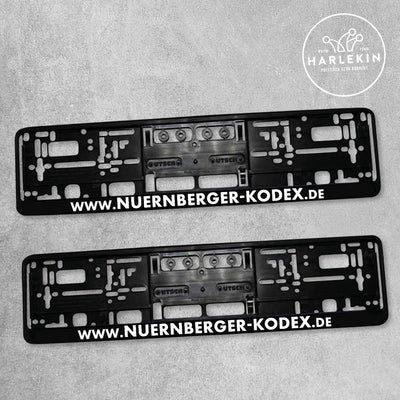 KENNZEICHENHALTER (2 STK.) • NÜRNBERGER KODEX
