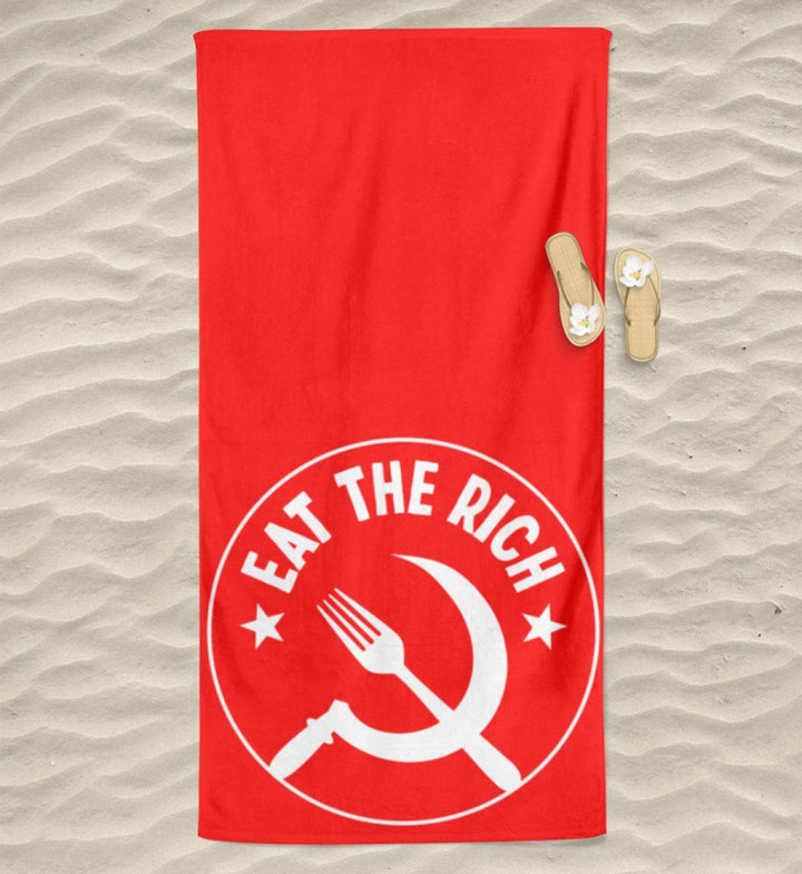 BEACH TOWEL / STRANDTUCH • EAT THE RICH-HARLEKINSHOP