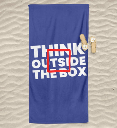 BEACH TOWEL / STRANDTUCH • THINK OUTISDE THE BOX-HARLEKINSHOP
