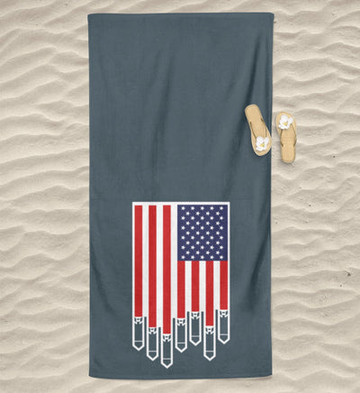 BEACH TOWEL / STRANDTUCH • US BOMBS-HARLEKINSHOP