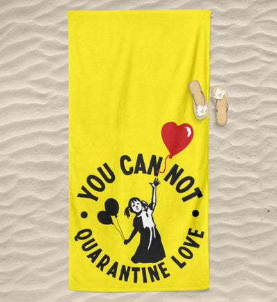 BEACH TOWEL / STRANDTUCH • YOU CAN NOT QUARANTINE LOVE-HARLEKINSHOP