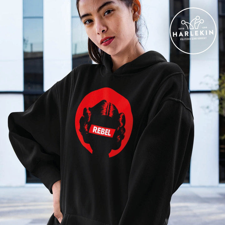 DEMOKR. WIDERSTAND HOODIEKLEID MÄDELS • REBEL GIRL-HARLEKINSHOP