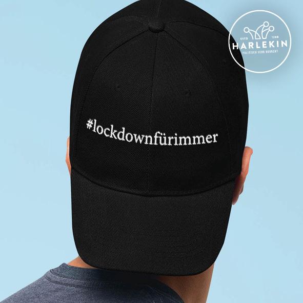 DEZENTE REBELLEN BASEBALL CAP • #LOCKDOWNFÜRIMMER // EDLER STICK-HARLEKINSHOP