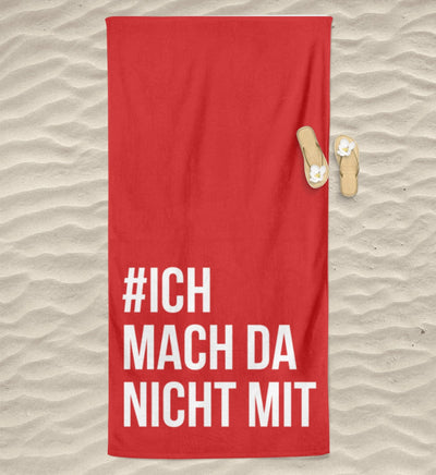 DEZENTE REBELLEN BEACH TOWEL / STRANDTUCH • #ICHMACHDANICHTMIT-HARLEKINSHOP