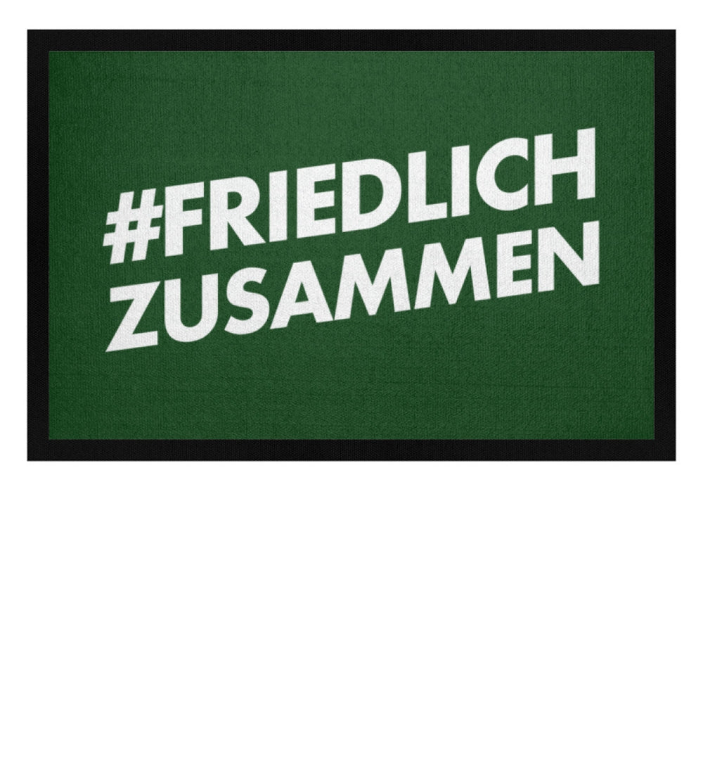 DEZENTE REBELLEN FUSSMATTE • #FRIEDLICHZUSAMMEN-HARLEKINSHOP