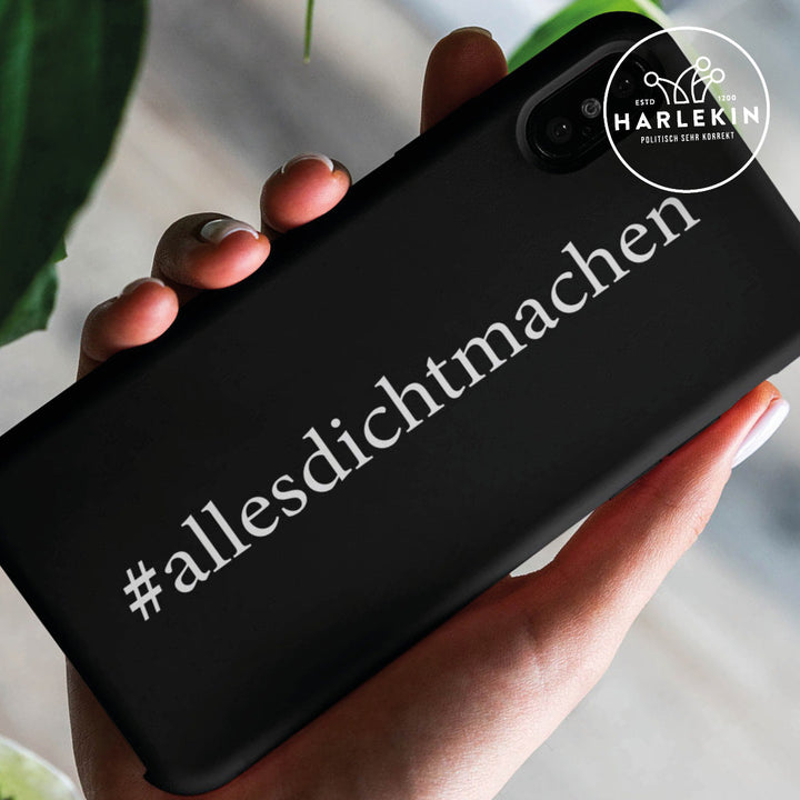 DEZENTE REBELLEN HANDYHÜLLE, HANDY CASE - IPHONE 11 • #ALLESDICHTMACHEN-HARLEKINSHOP