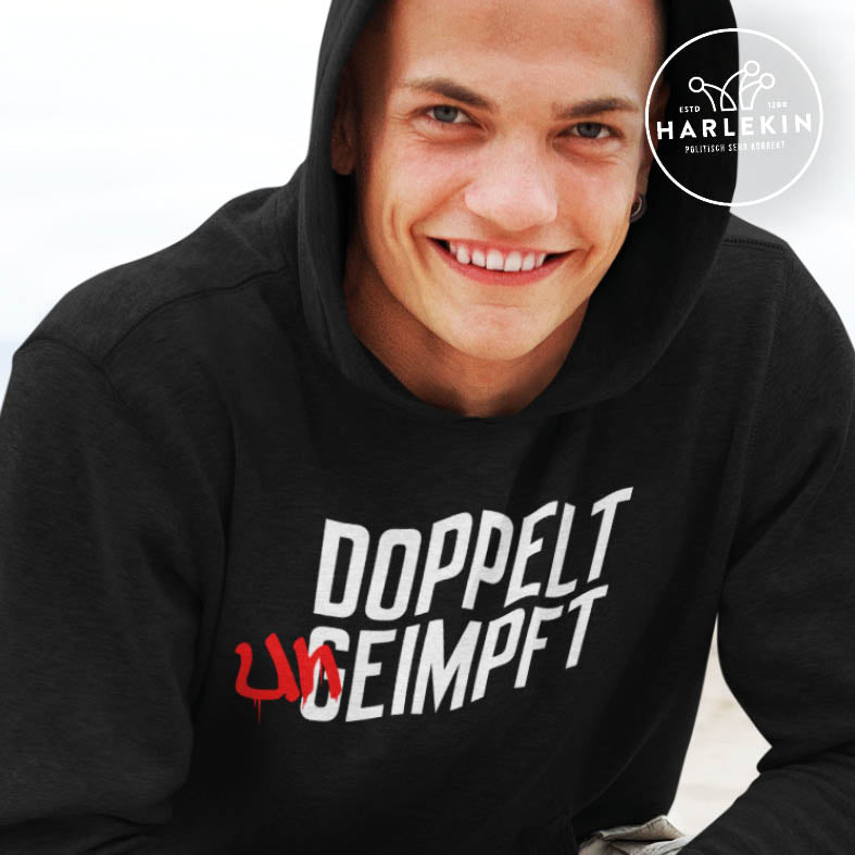 DEZENTE REBELLEN HOODIE BUBEN • DOPPELT UNGEIMPFT-HARLEKINSHOP