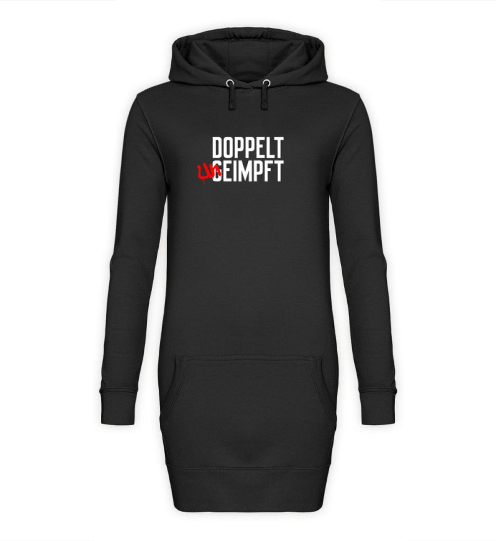 DEZENTE REBELLEN HOODIEKLEID MÄDELS • DOPPELT UNGEIMPFT-HARLEKINSHOP