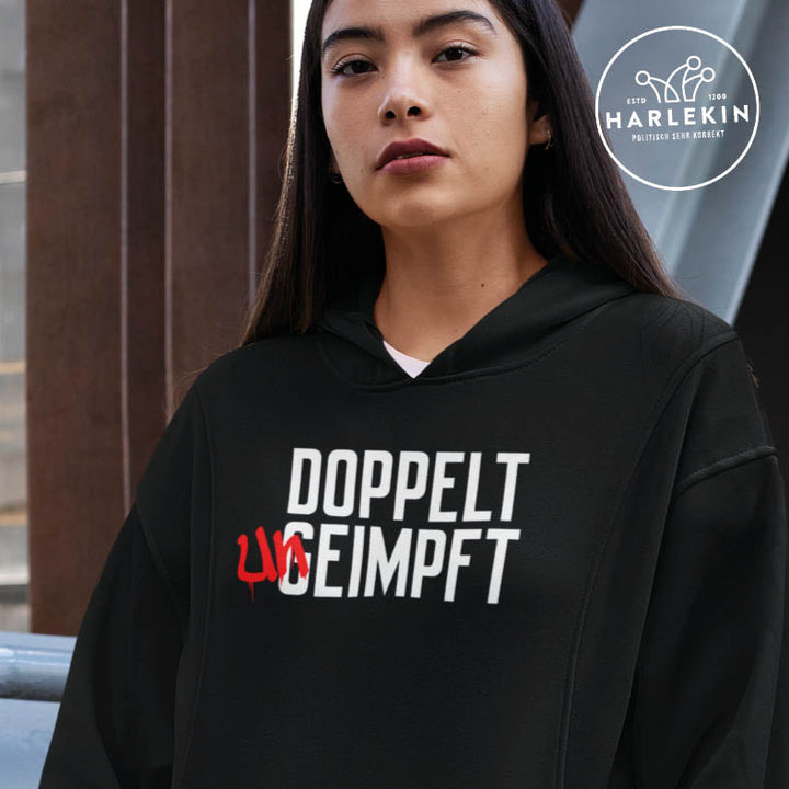 DEZENTE REBELLEN HOODIEKLEID MÄDELS • DOPPELT UNGEIMPFT-HARLEKINSHOP