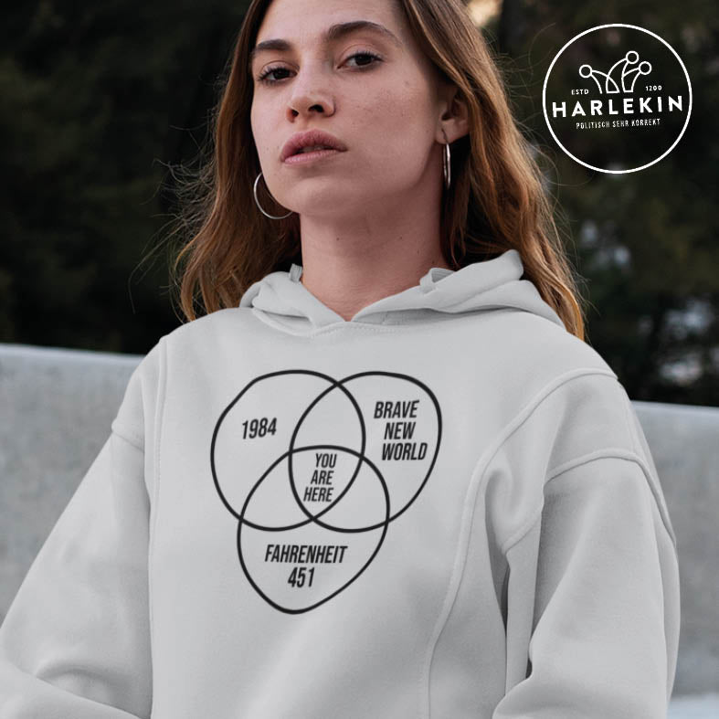 DEZENTE REBELLEN HOODIEKLEID MÄDELS • DYSTOPIE - HELL-HARLEKINSHOP