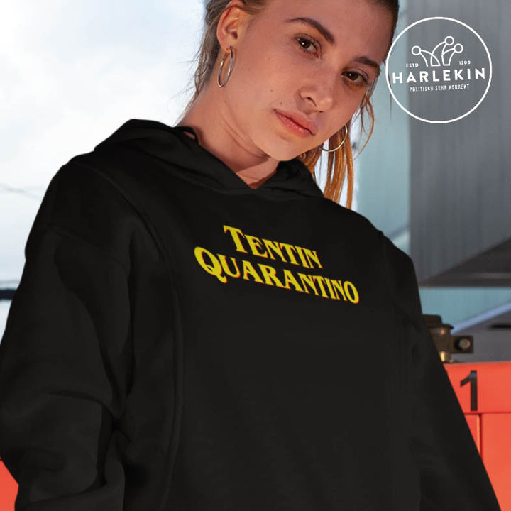 DEZENTE REBELLEN HOODIEKLEID MÄDELS • QUARANTINO-HARLEKINSHOP