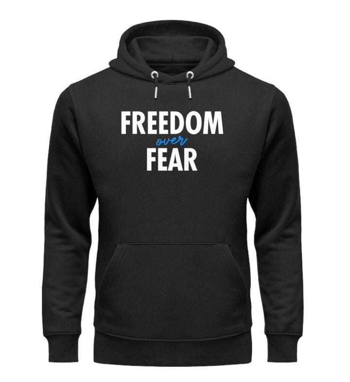 DEZENTE REBELLEN ORGANIC HOODIE BUBEN • FREEDOM OVER FEAR-HARLEKINSHOP