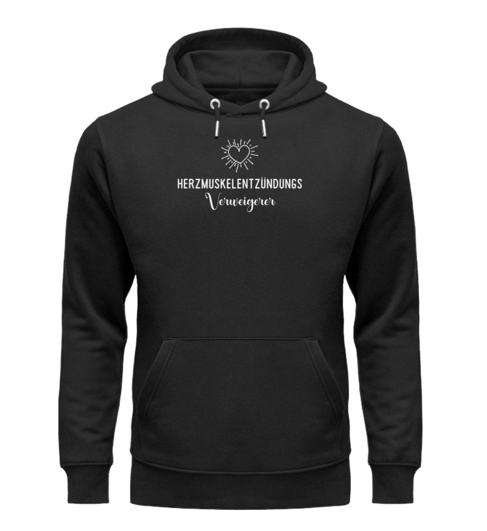DEZENTE REBELLEN ORGANIC HOODIE BUBEN • HERZMUSKELENTZÜNDUNGSVERWEIGERER-HARLEKINSHOP