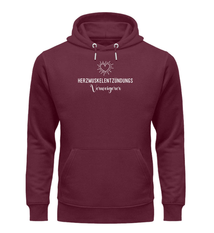 DEZENTE REBELLEN ORGANIC HOODIE BUBEN • HERZMUSKELENTZÜNDUNGSVERWEIGERER-HARLEKINSHOP